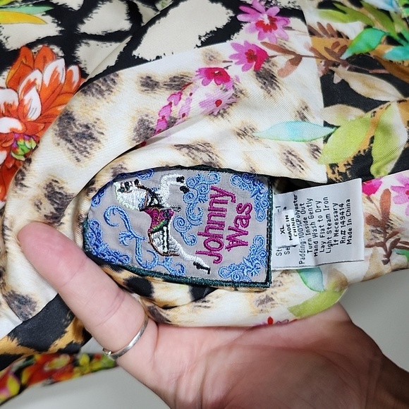 Johnny Was Nandru Reversible Jacket Multiprint Colorful Womens XL - Picture 11 of 16